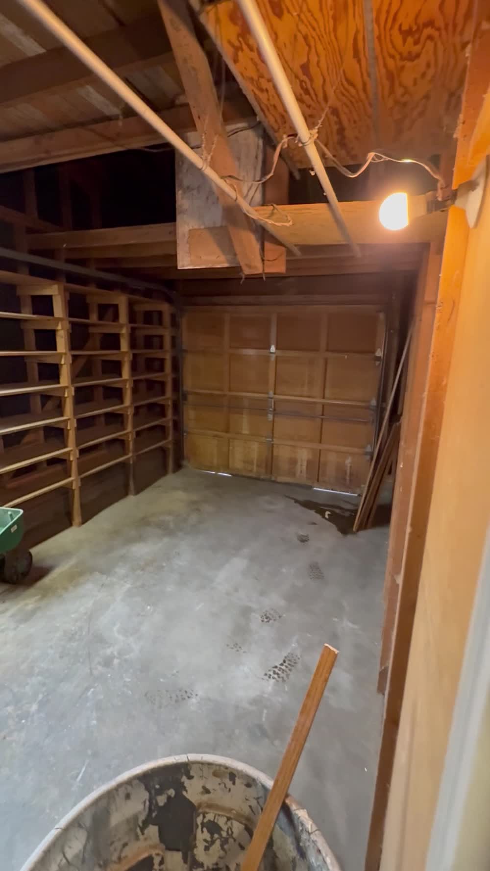 Garage during renovation at 775 S. 13th E. in Mountain Home, Idaho